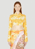 Rave Review Sommar Flower Cropped Shirt