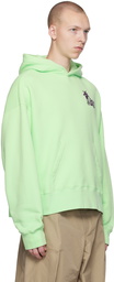 Palm Angels Green Douby Hoodie