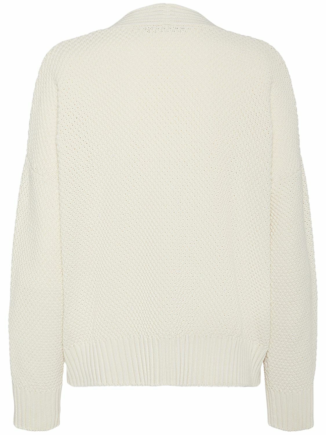 WEEKEND MAX MARA Wales Cotton Blend Knit Cardigan