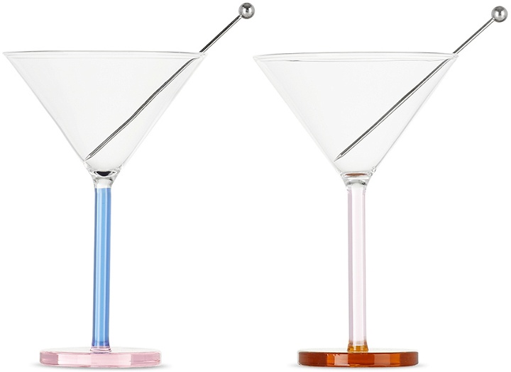 Photo: Sophie Lou Jacobsen Multicolor Piano Cocktail Glass Set, 3.5 oz