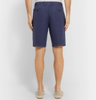 120% - Linen Shorts - Blue