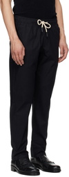 OAS Black Linen Trousers