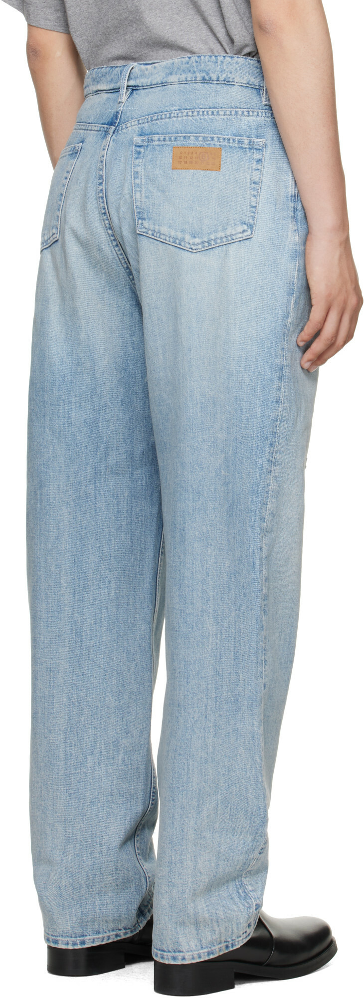 MM6 Maison Margiela Blue Distressed Jeans
