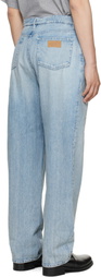 MM6 Maison Margiela Blue Distressed Jeans