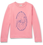 Acne Studios - Oslavi E Crayfish Embroidered Loopback Cotton-Jersey Sweatshirt - Men - Pink