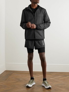 Zegna - Wool-Panelled Ripstop Hooded Jacket - Black