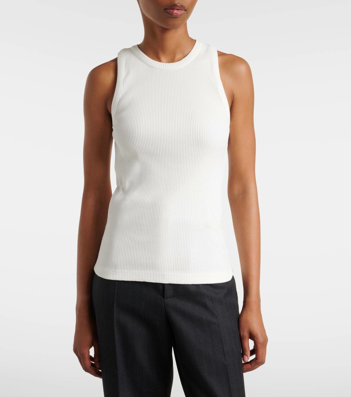 Bottega Veneta Patch-appliqué cotton-blend jersey tank top