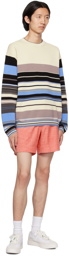 PS by Paul Smith Off-White Striped Sweater