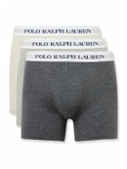 Polo Ralph Lauren - Three-Pack Stretch-Cotton Boxer Briefs - Gray