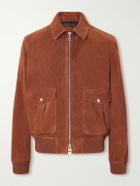 Mr P. - Suede Blouson Jacket - Brown