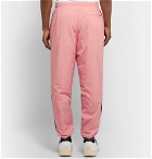 Nike - Tapered Logo-Print Colour-Block Nylon Track Pants - Pink
