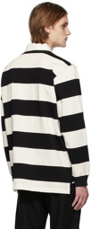 Etro Black & White Stripe Polo