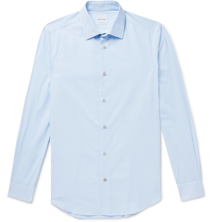 Photo: Paul Smith - Soho Pinstriped Cotton Shirt - Blue