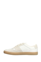Common Projects Bball Slim Sneakers In White Suede And Leather