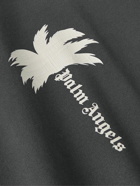 Palm Angels - The Palm Logo-Print Cotton-Jersey T-shirt - Gray