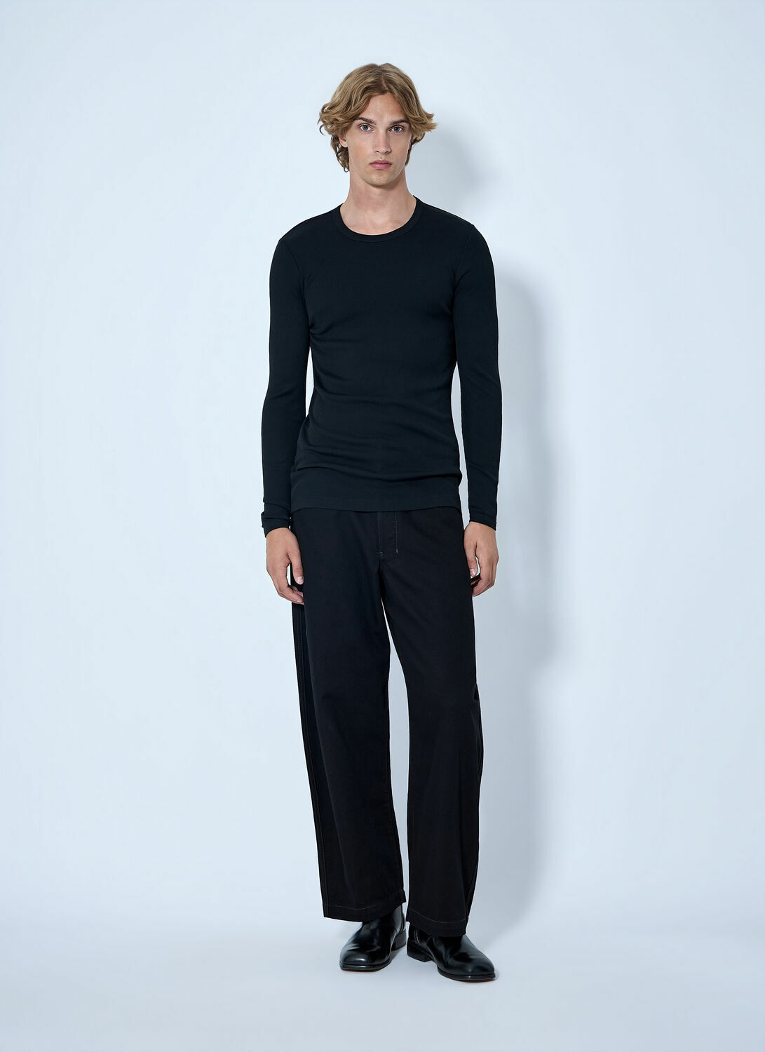 Lemaire Long Sleeve Ribbed Tee