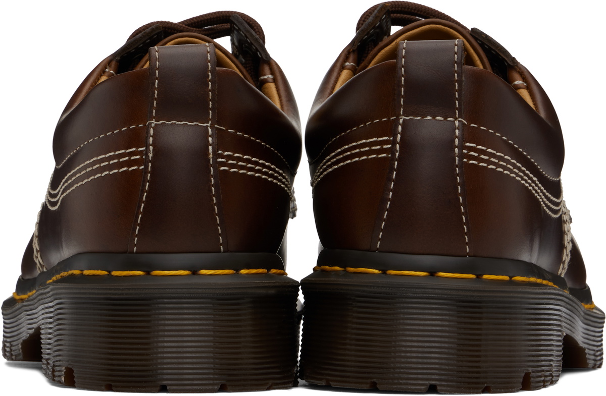 Dr. Martens Brown Lowell Leather Moc Toe Derbys Dr. Martens