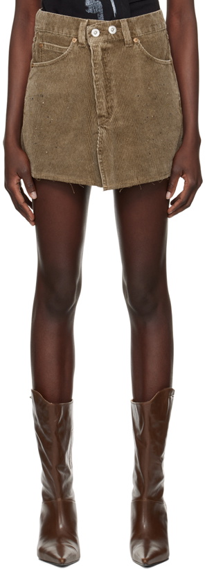 Photo: OUR LEGACY Brown Cover Miniskirt
