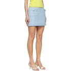 Marc Jacobs Blue 'Pop J Marc' Tweed Miniskirt