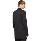 Rick Owens Black Textured New Soft Long Blazer