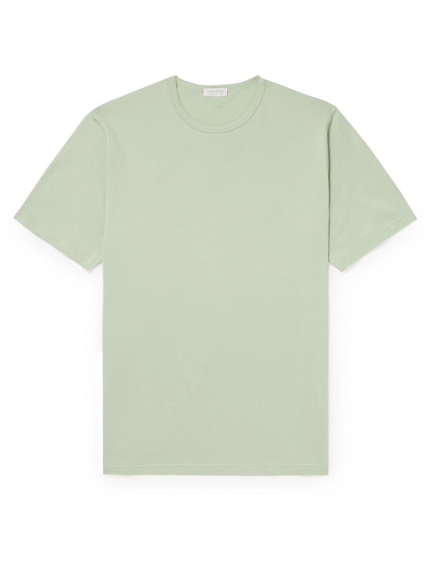 Photo: Sunspel - Pima Cotton-Jersey T-Shirt - Green