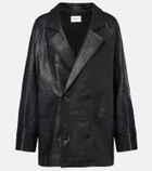Frame Oversized leather jacket