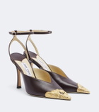 Jimmy Choo Faiz leather slingback pumps