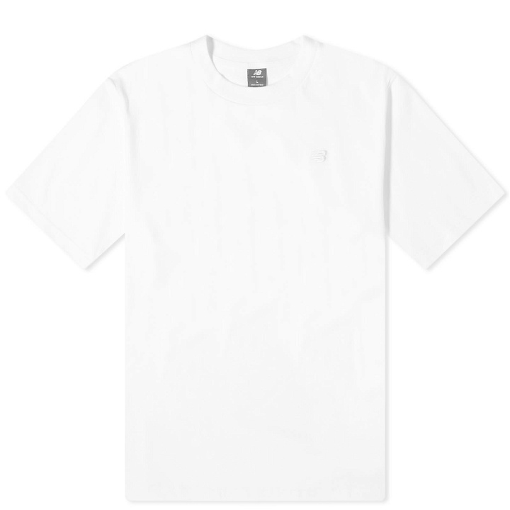 Photo: New Balance Men's NB Athletics Cotton T-Shirt in White