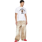 BAPE White College T-shirt
