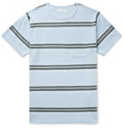 Saturdays NYC - Randall Striped Cotton T-Shirt - Blue