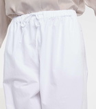 The Row Hubert cotton wide-leg pants