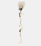 Saint Laurent YSL Heart embellished earrings