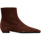 Proenza Schouler Brown Trap Flat Ankle Boots