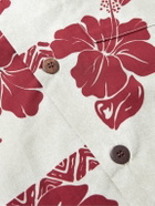 Go Barefoot - Convertible-Collar Printed Cotton Shirt - Neutrals