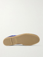TOM FORD - Finn Collapsible-Heel Suede Espadrilles - Blue