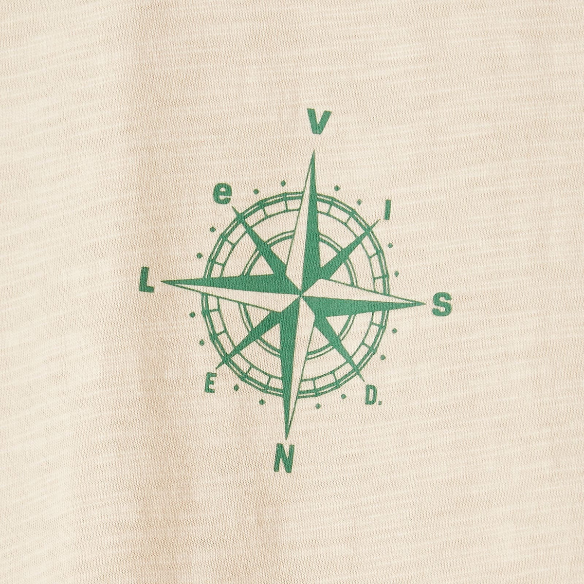 Levi's END. x Levis Ringer T-Shirt 'Mount Rambler' in Ecru/Green