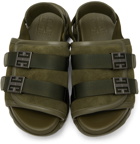 Givenchy Green Marshallow Bridle Sandals