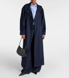 The Frankie Shop Nikola denim trench coat