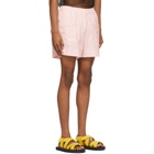 Dries Van Noten Pink Cotton Jersey Shorts