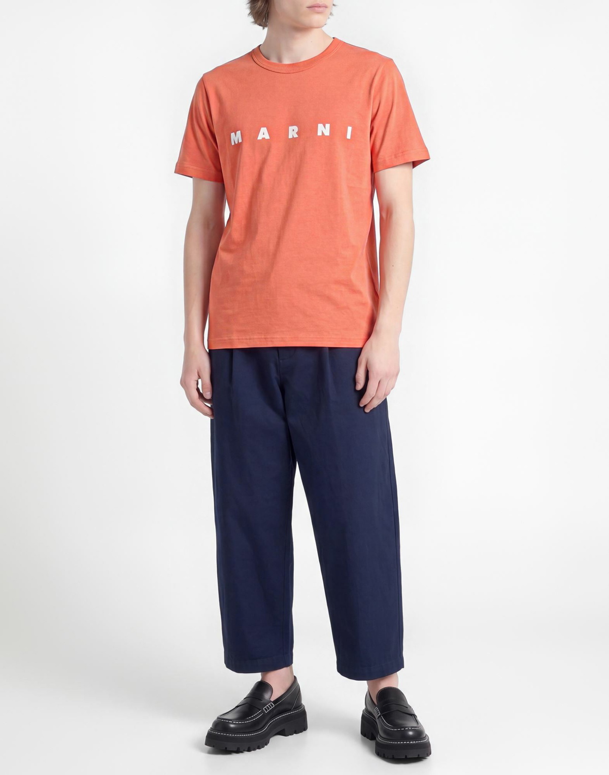 Marni Mens T-shirt in Orange