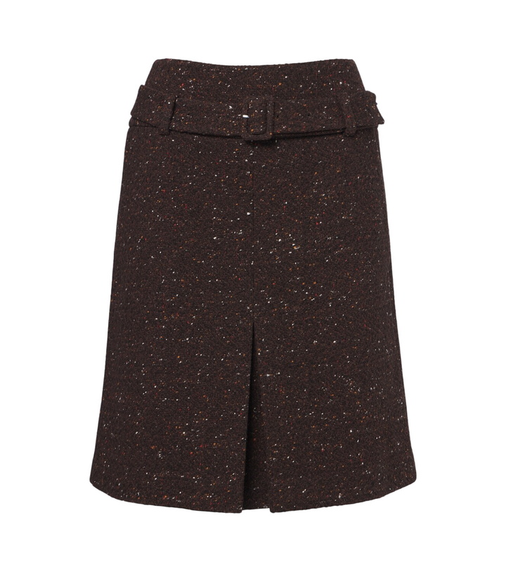 Photo: Shushu/Tong Belted wool-blend miniskirt