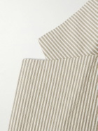 Kingsman - Striped Cotton-Blend Seersucker Blazer - White