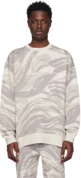 Moncler Genius 4 Moncler HYKE Gray Printed Sweatshirt