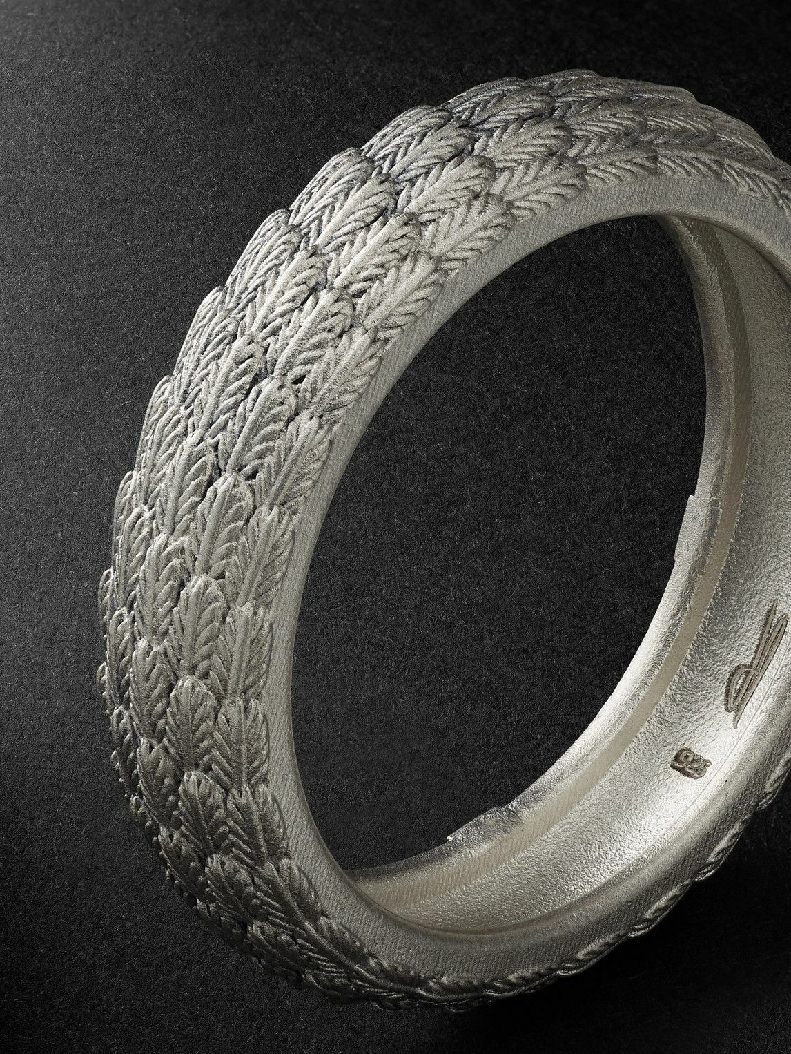 Jacquie Aiche - Textured Sterling Silver Ring - Silver