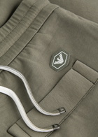 Emporio Armani Logo Cotton-blend Sweatpants Khaki