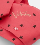 Valentino Printed silk twill headband