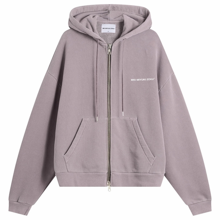 Photo: MKI Men's Uniform Zip Hoody in Pigment Raisin