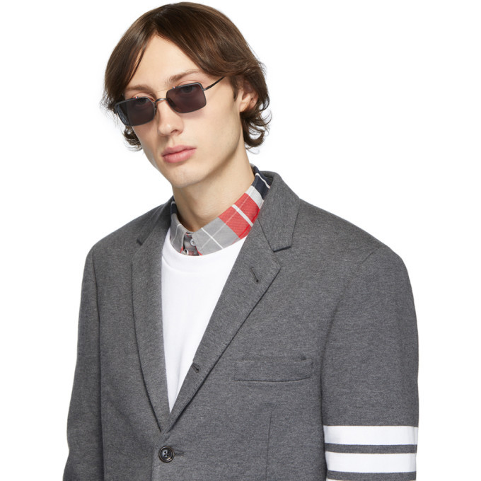 Thom Browne Gunmetal and Gold TB-909 Sunglasses Thom Browne