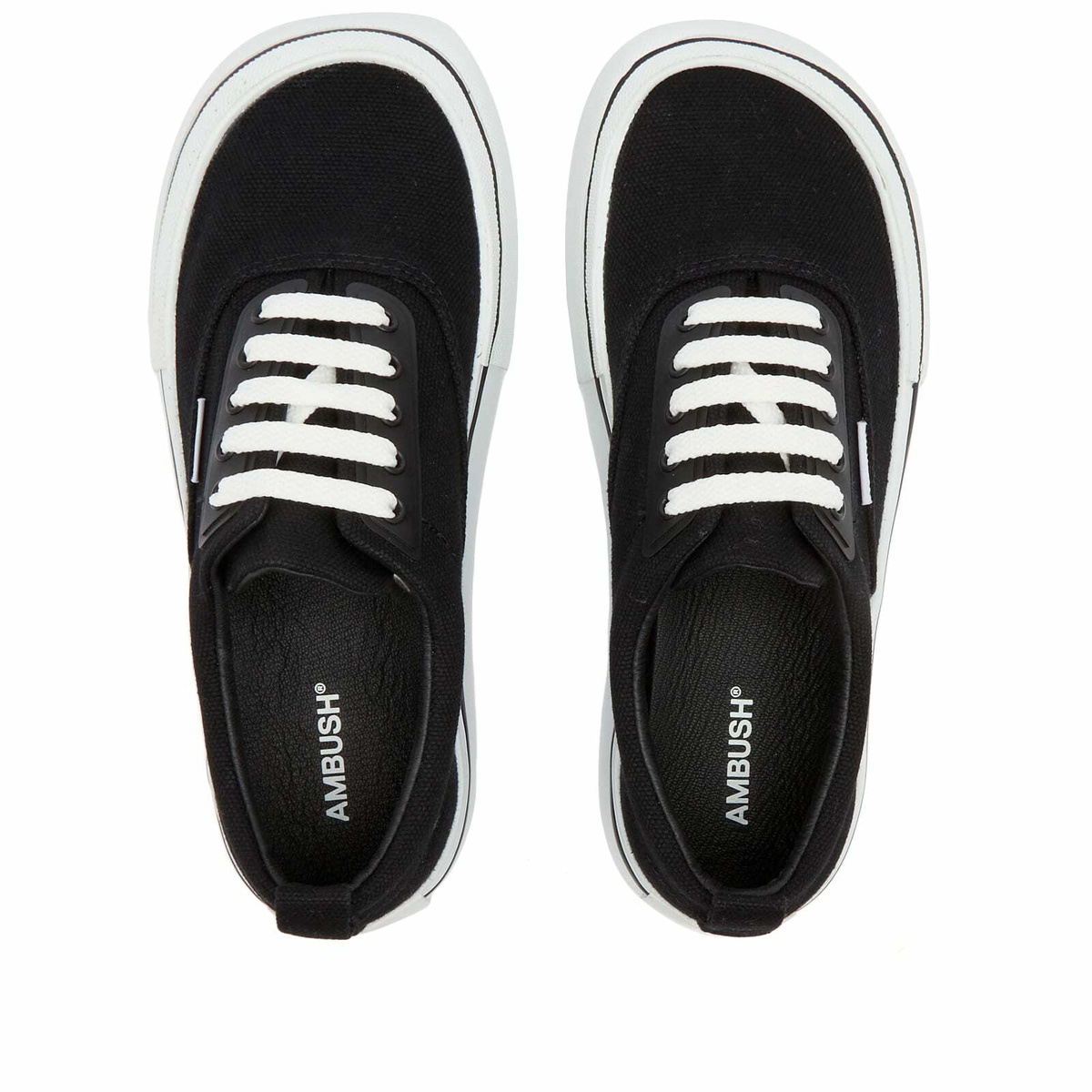 AMBUSH New ロートップ スニーカー Vulcanised Trainers Ambush New Low Vulcanized Sneaker Black - メルカリ