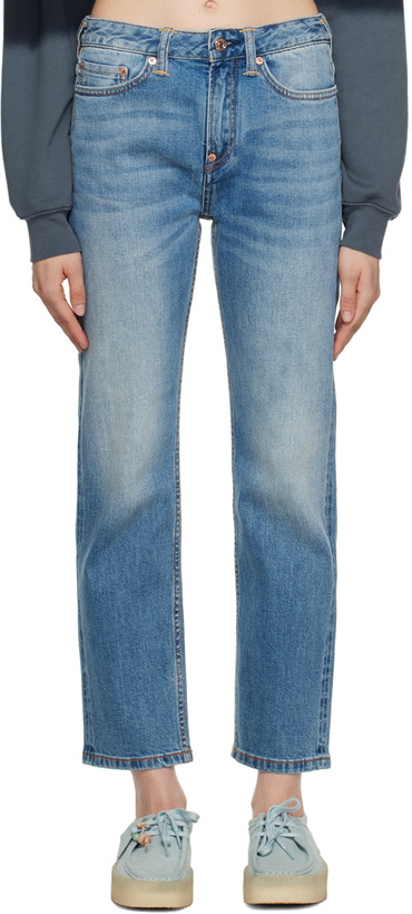 Photo: Evisu Indigo Embroidered Jeans